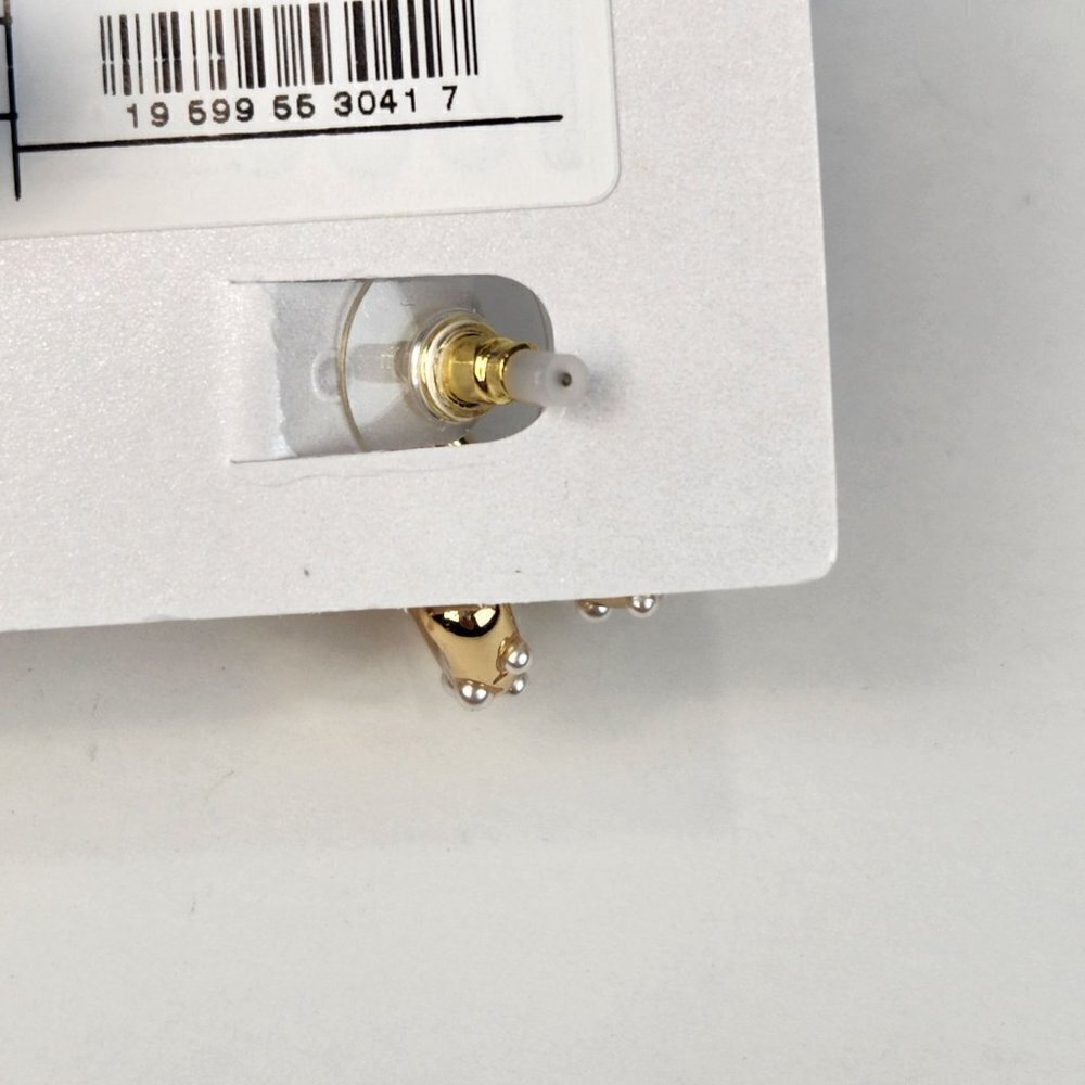 SUGARFIX by BaubleBar Safety Pin & Pearl Studded Earring Bundle of 2 Gold Tone - Picture 6 of 9